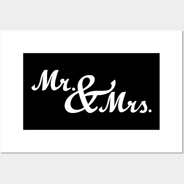 Mr & Mrs Wall Art by Designzz